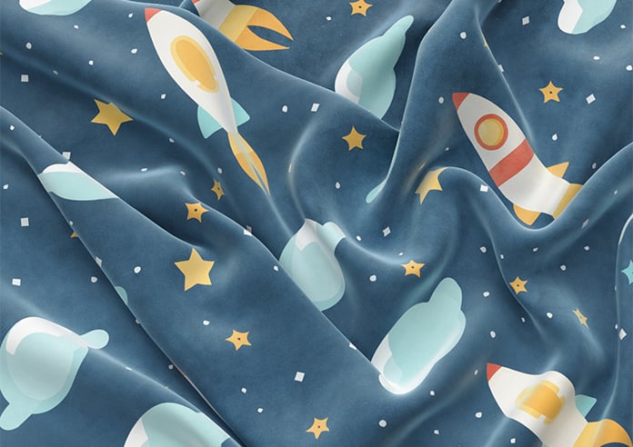 Blast Off, Spacebound - Motorised Roman Blind - Image 4